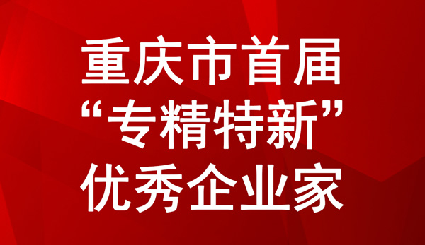 重慶市首屆“專精特新”中小企業(yè)優(yōu)秀企業(yè)家