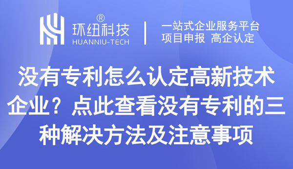 沒(méi)有專利怎么認(rèn)定高新技術(shù)企業(yè)