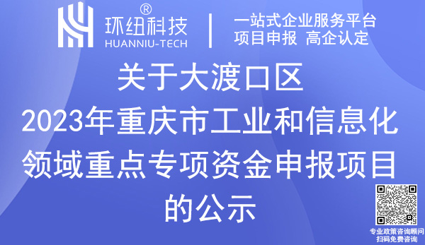 大渡口區重點專項資金項目名單