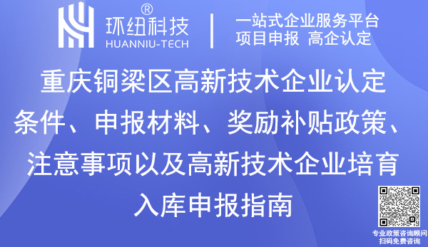 銅梁區(qū)高新技術企業(yè)認定申報