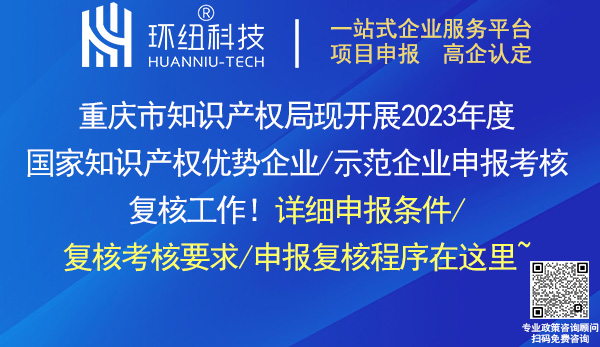 2023國(guó)家知識(shí)產(chǎn)權(quán)示范企業(yè)和優(yōu)勢(shì)企業(yè)申報(bào)考核復(fù)核