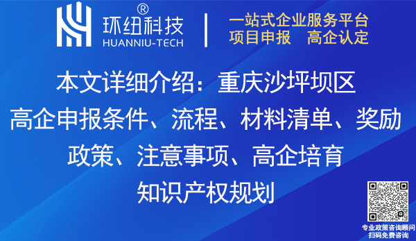 沙坪壩區(qū)高新技術(shù)企業(yè)認(rèn)定